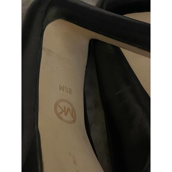 Michael Kors HAMILTON Pump Classic Black Suede Heels Stilettos Platform. - Picture 9 of 9